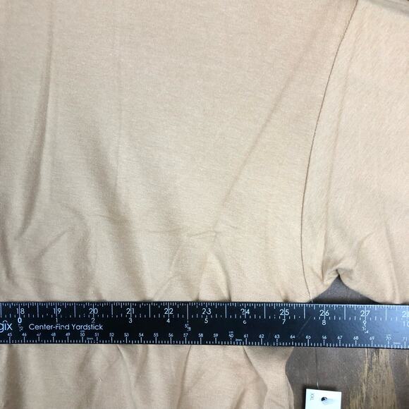 Daily Ritual Womens Sweater Brown Crew Neck Short Sleeve Modal Blend Stretch XXL - Picture 9 of 13